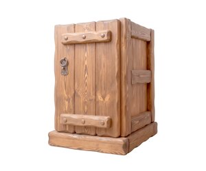 Ящик напольный "Барин" (1 дверь) из дерева, фото 
