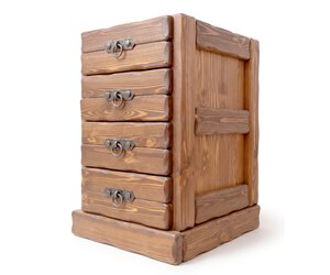 Ящик напольный (4 ящика) из дерева, фото 