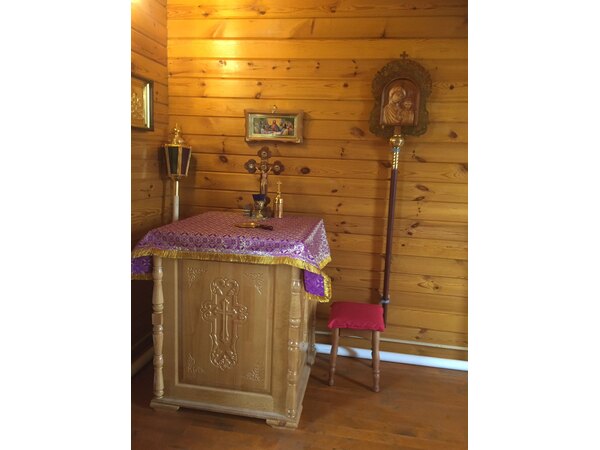Православный жертвенник, резной крест №2 из дерева, фото 